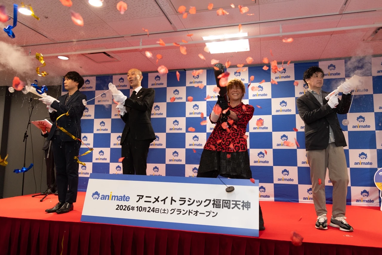 アニメイトラシック福岡天神がグランドオープン、オープニングセレモニーを速報報道