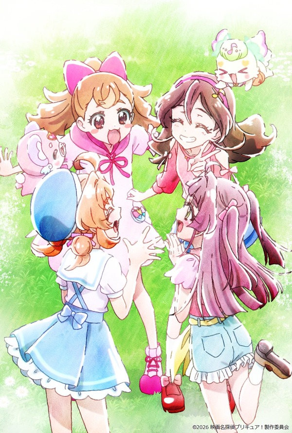 映画名探偵プリキュア！不思議な庭と2人の秘密 エンディング主題歌PVと最新告知映像を公開、特典はプリクラ風ステッカーに決定